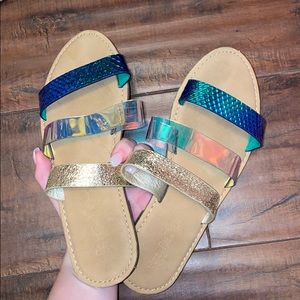 Mermaid scale sandals